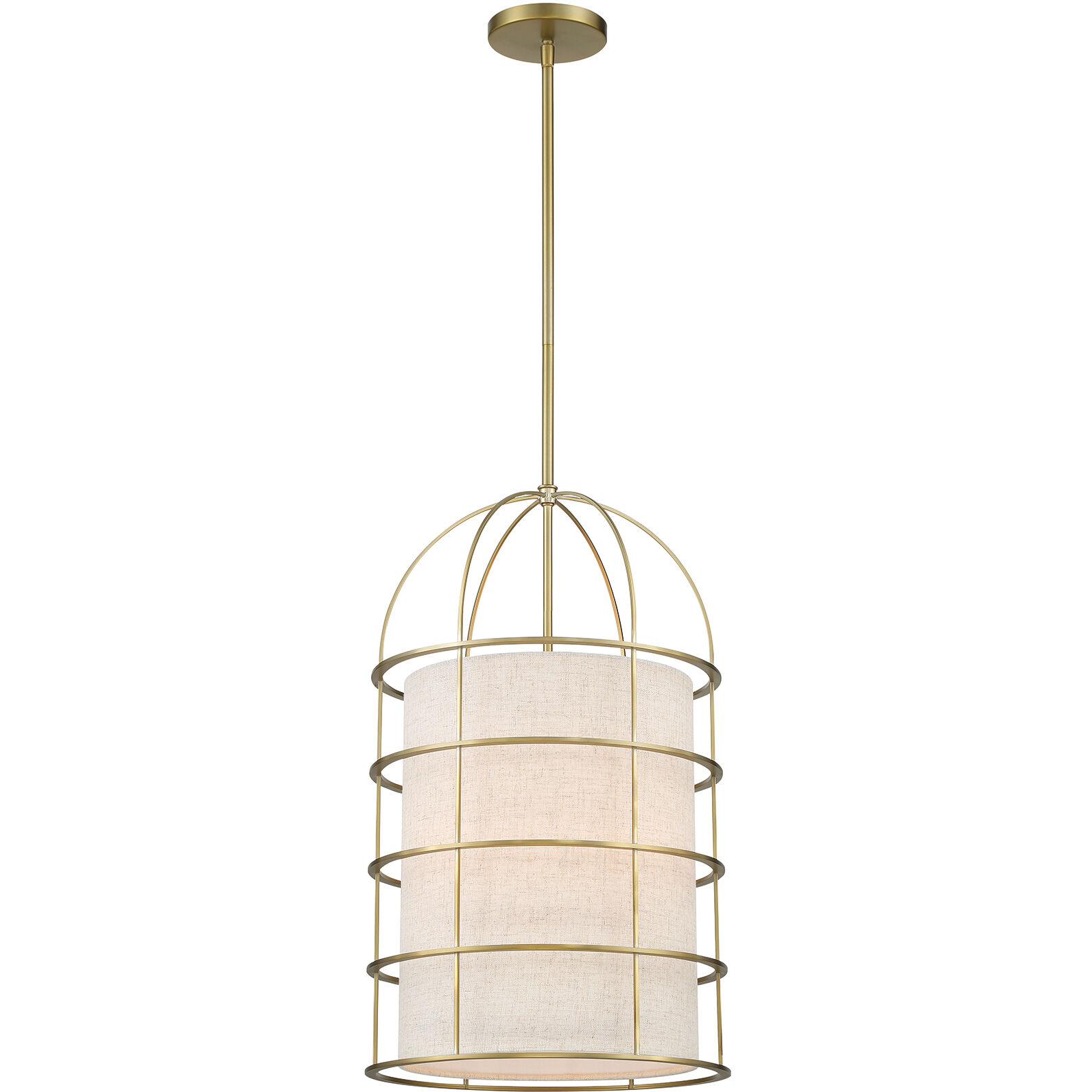 Gateway Park 4 Light 14 inch Soft Brass Pendant Ceiling Light